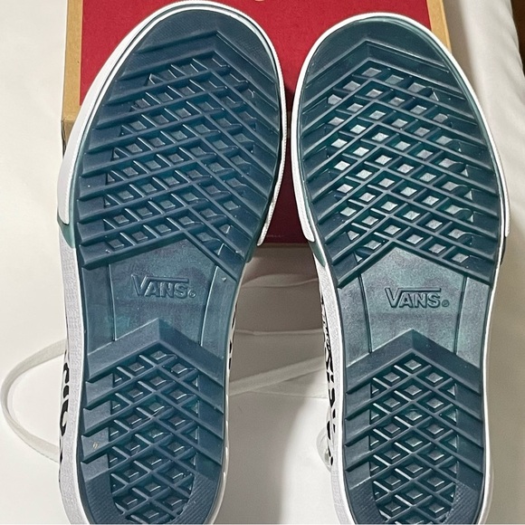 Vans Old Shook Stacked White With Multicolored LeopardUV Ink, Sz 8 - Picture 7 of 10